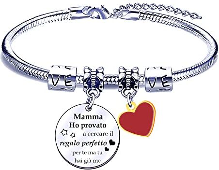 FGHJK Regali Natale,Bracciale,Braccialetto Donna, Festa della Mamma Compleanno Anniversario (4)