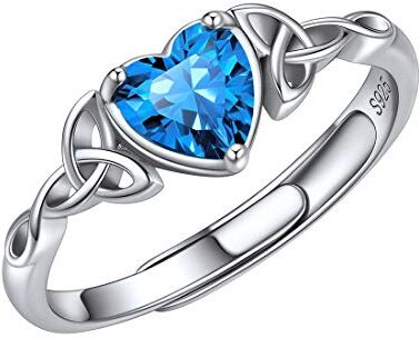 ChicSilver Anelli Donna Argento 925 Regolabili con Turchese Pietra Portafortuna Decembre Anello Regolabile Donna Pietra Anello Regolabile Donna con Confezione Regalo