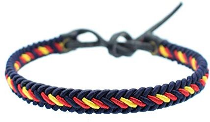 BDM Bracciale Regolabile Bandiera della Spagna Blu Braccialetto Regolabile Lavabile Braccialetto Unisex Donne e Uomini Braccialetto Tessuto Nylon può bagnarsi