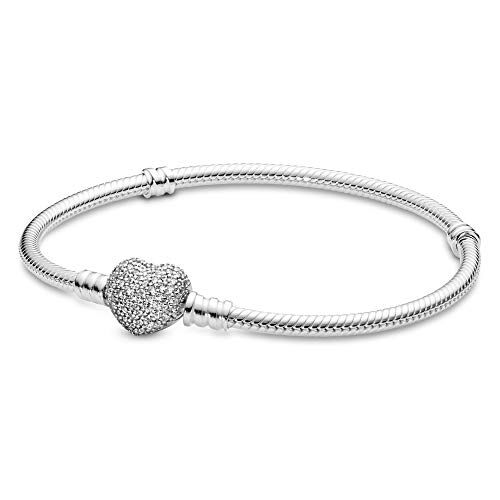 Pandora Bracciale  Bracciale da donna in argento con cuore di zirconia