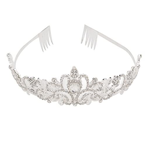 ZJchao Tiara diadema Corona Tiara, Corona da sposa, bella decorazione in lega ABS, corona lucida della principessa di nozze,Principessa Regina Prom Accessori