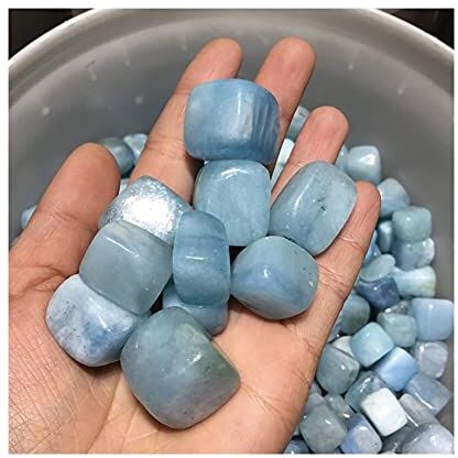 LABDIP decorazione della stanza Stone Crafts 100-500g Cubo di gemme naturali di acquamarine for la creazione di gioielli Collana di braccialetti fai da te con perline di pietra (Size : 300g)