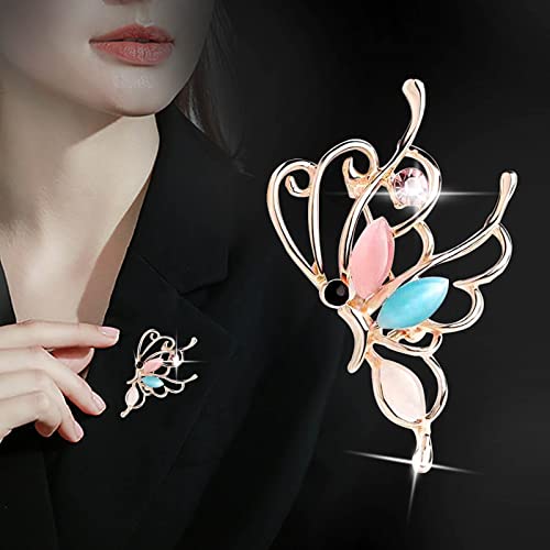 Wendalern Strass Farfalla Spilla Scintillante Cristallo Cavo Spilla Farfalla Classico Matrimonio Bouquet Sposa Pin Insetti Vintage Distintivo Corsage Gioielli Per Le Donne Ragazze