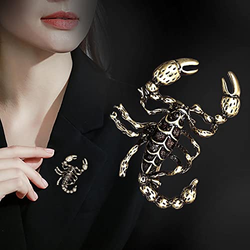 Wendalern Scorpione Smalto Pin Gotico Scorpione Insetto Spilla Personalità Corsage Bouquet Lapel Pin Sciarpa Scialle Decorazione Accessori Per Le Donne Uomini