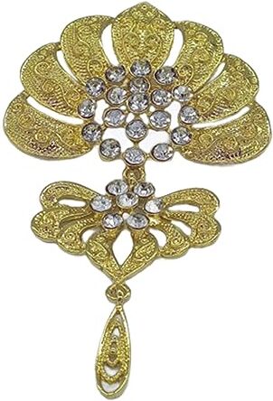 Yfenglhiry Spilla decorativa Spilla Fiore Spilla Clip Per Le Donne Gioco di Ruolo Etnico Pin Per Le Ragazze Femminili Strumento di Modellazione Dei Capelli Fiore Spilla Pin Elegante