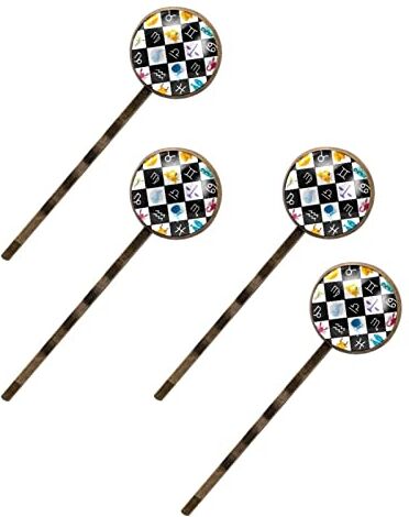 NLOOKS Zodiac Astrologia Oroscopo Costellazione Stelle 4 Pezzi Vintage Capelli Fermagli Da Donna Barrette Bobby Pins Decorativi Metallo Oro Tono Forcine Per Capelli Accessori Per Donne Ragazze