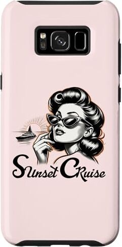 Retro Chic Pin-Up Boutique Custodia per Galaxy S8+ Crociera al tramonto vintage stile retrò chic moda