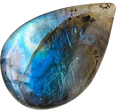 Luckxing Cristalli Pietre Lunari,Pietra Lunare Foglia Labradorite Pietra Goccia d'acqua Pietre levigate da collezione per bracciali collane gioielli fai da te