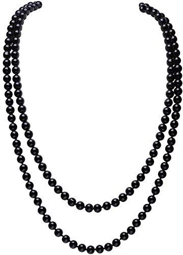 BABEYOND Collana Uomo Collana Donna Set Collana di Perle Lunga Collana Lunga Donna con Perline Accessori Gatsby Anni '20