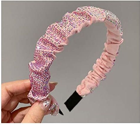 HappyERA- Bling strass fascia partito copricapo per le donne rosa