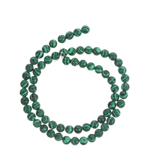 Operitacx 1 Perline sparse verde malachite gioielli collane braccialetti fatti a mano perle di pietre di malachite ghirlanda ciondoli di perline perle di pietra gioielleria Materiale tallone