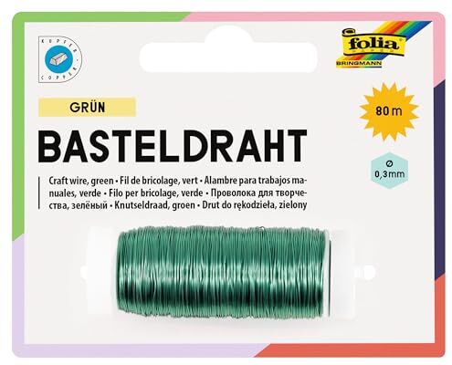 Folia – Filo di Rame, 0.3 mm x 80 m, Verde