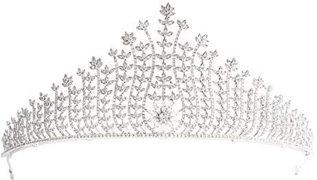 SEPBRIDALS Cristallo di zirconia cubica da sposa reale tiara Crown donne accessori per capelli gioielli