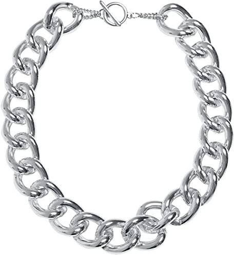 Urban Classics Collana unisex Flashy Chain Necklace argento, taglia unica