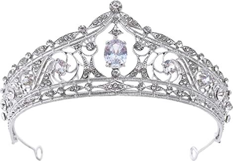 FRCOLOR Accessorio Per a Tiara Principessa Diadema Ragazza Copricapo Da Principessa Corone Della Regina Per Le Donne Zircone Pendente Cristallo Damigella D'onore