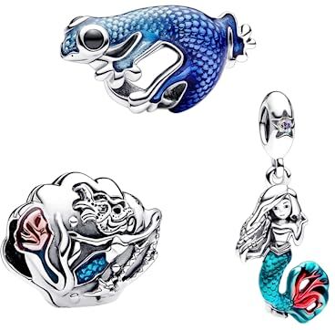 PHCLASY Ciondolo Ocean medusa Summer Charms 925 Argento Compatibile con bracciali e collane europei, Bead Charm da donna vacanza