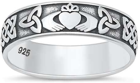 Joyara Anello Claddagh in Argento sterling 925