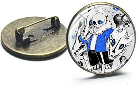 YBRAG Popolare Gioco Undertale Spilla Pin Collezione Sans Cartoon Icone Distintivi Accessori per Zaino Vestiti Decorazione Regalo