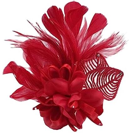 Yooghuge Punk Medievale Piuma Fiore Cerchio Per Capelli Donna Carnevali Spilla Per Spettacoli Festa Del Festival Accessori Per Capelli Prom Cerchio Per Capelli Per Le Donne Filato A Forma Piuma Cerchio