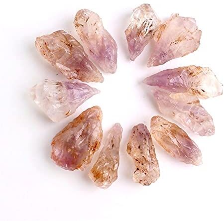 FACSER Cristallo naturale grezzo Beautiful Crystal 1Lot Natural Auralite-23 Rare Purple Titanium Quartz Pietre grezze Pendenti a punta Cristalli grezzi Black Hairstone Household (Color : Purple Auralite 23