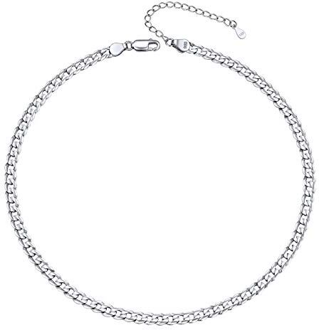 ChicSilver Catenina Argento Uomo Collana di Ricambio per Pendente Cindolo, con Confezione Spessore 5mm Lunghezza 46cm