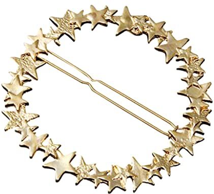 kowaku Fermaglio per Capelli Elegante in Lega con Strass, Accessorio Moda per Donne 6 cm, Dorato