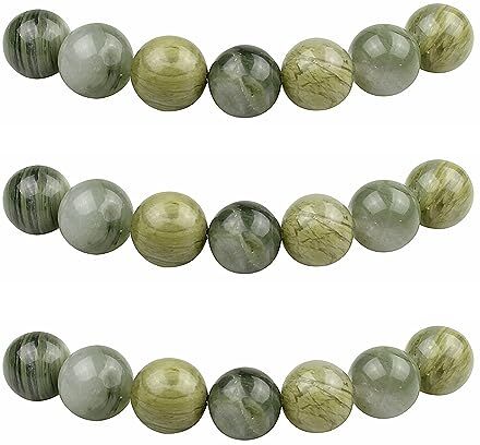 MJDCB 83pezzi 4mm Giada Verde Erba Sciolto Perline di Pietra Naturale per Creazione Braccialetti Collane e Gioielli Pietre Dure per Bigiotteria Fai Da Te Rotonde