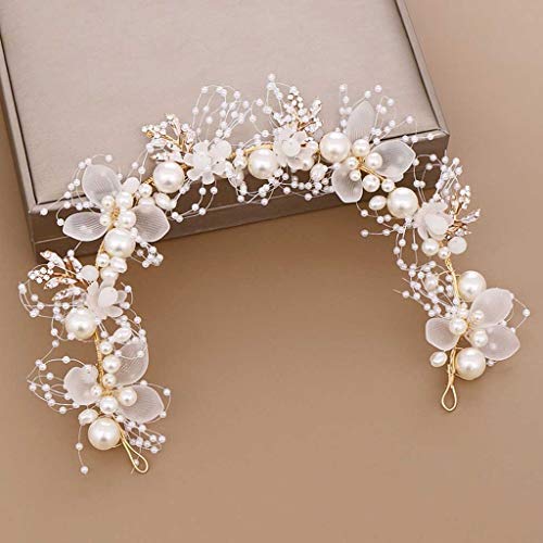 ARTSIM Fascia for capelli finta fiore fascia for capelli in cristallo fatta a mano corona sposa matrimonio donna fascia for capelli tiara accessorio for capelli