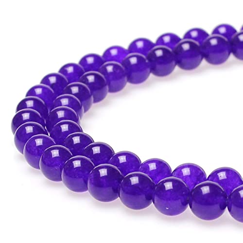 jartc naturale rotondo giada viola Spacer perline per DIY collana bracciale gioielli strand 38,1 cm, 12 mm