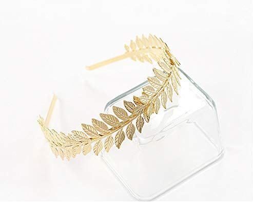 Generic Metal's Accessories Bracciale da donna con foglie a cerchio, capelli grandi, con testa a foglia, per costume da donna (oro #1, taglia unica)