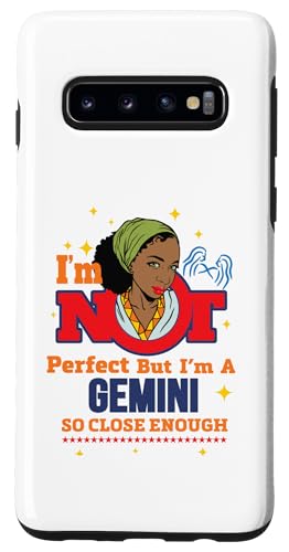 Gemini Shopp Custodia per Galaxy S10 Non sono perfetta, sono solo un Gemelli, compleanno di maggio e giugno, donne