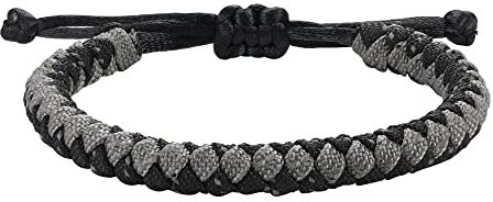 Shine Bracciale da Uomo in Paracord, Baccialetto Impermeabile Regolabile Intrecciato a Mano per Vela, Surf, Escursionismo All'aperto