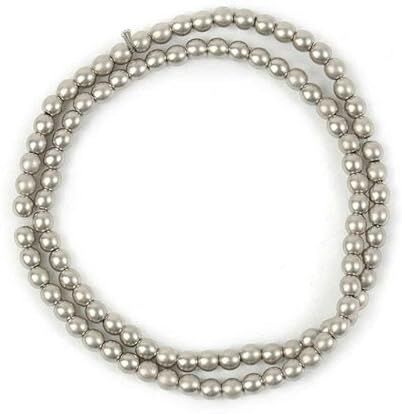 VIOLK Commercio all'ingrosso perla naturale grigio ematite pietra perline rotonde ciondoli gioielli di moda creazione di braccialetti fai da te collana accessori di gioielli-tipo 12