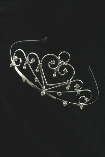 Tiaras Tiara IN110S Tiara a forma di cuore con perla