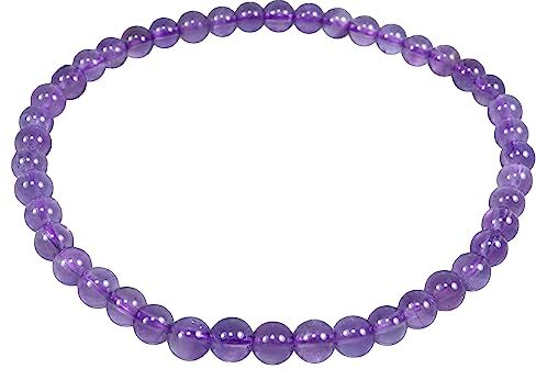 Lebensquelle Plus Mini bracciale a sfera   4 mm   bracciale con pietre preziose di alta, 19 cm