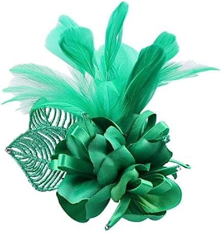 Yooghuge Punk Medievale Piuma Fiore Cerchio Per Capelli Donna Carnevali Spilla Per Spettacoli Festa Del Festival Accessori Per Capelli Prom Cerchio Per Capelli Per Le Donne Filato A Forma Piuma Cerchio