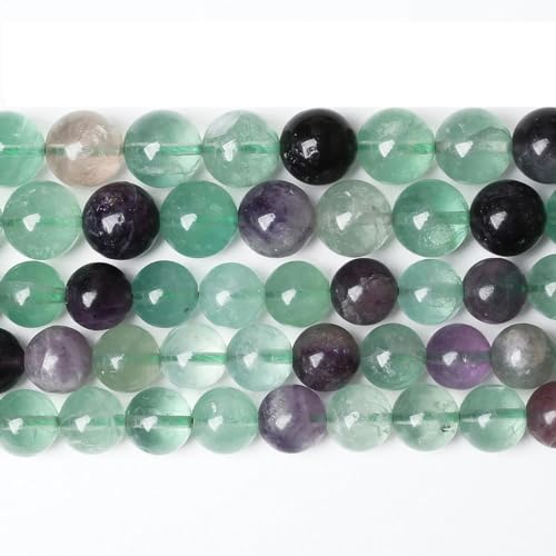 ZEYRU Commercio all'ingrosso pietra naturale sogno pizzo colore viola ametiste cristalli perline sfuse rotonde 15" filo 4 6 8 10 12MM per creazione di gioielli-fluorite verde-6mm perline 60 pezzi
