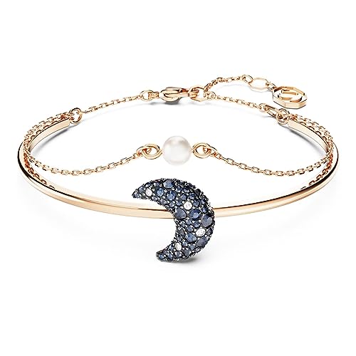 Swarovski Bracciale rigido Luna placcatura oro rosa