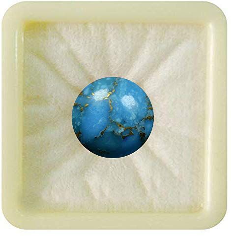 CaratYogi Natural Copper Turquoise Calibrato Calibrato GEMSTONE GEMSTRA CHAKRA GUARINA GUARNE SAGITTARIUS SAGITUIUS ASTRONOMIA ZODIAC E INSASTROLOGIA SEGNO GIOIELLI FORNIZIONI 7 CT