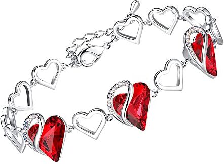 Leafael Birthstone Braccialetti Donna   Birthstone Bracciale Portafortuna Donna Con Cristalli Di Guarigione   Set Bracciali Donna Con Ciondolo Anallergico Con Confezione Regalo Inclusa