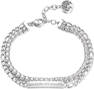 Brosway Bracciale Donna In Acciaio Con Simbolo Albero Della Vita, Bracciale Donna Collezione Desideri