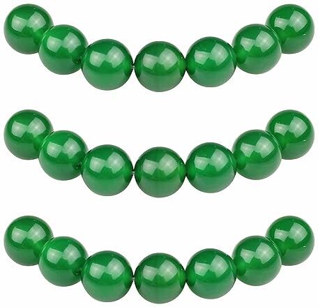 MJDCB 60 pezzi 6mm Agata Verde Sciolto Perline in Pietra Semipreziose Naturale per Creazione Braccialetti Collane e Gioielli Pietre Dure per Bigiotteria Fai Da Te Rotonde