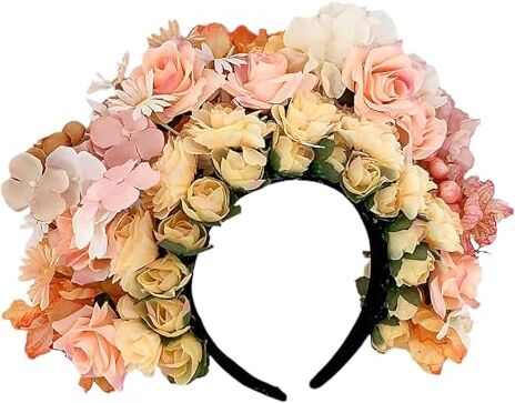 Rebellious Primavera Bohemians Flower Beach Florals Ghirlande Rose Flower Fascia di Fiori Corone di Nozze per le Donne E Bidal Fiore Artificiale Fascia