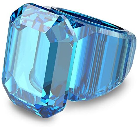 Swarovski Anello cocktail Lucent, Blu