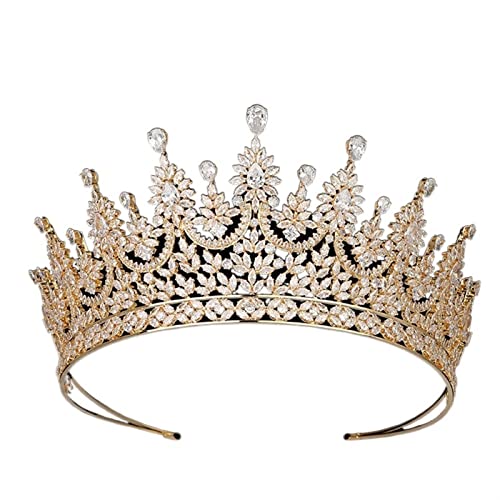ARTSIM Fascia for capelli Tiara e corona Corona nuziale da sposa in stile romantico dolce, colore del metallo: oro) (Color : Nero, Size : 25mm)