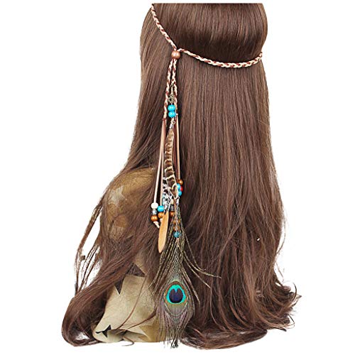 Lomhmn Braccialetti da ragazza in stile bohémien, fascia per capelli, ornamenti per capelli, per ragazze