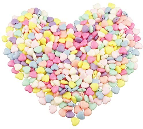 Yixuan LLC Colorato Acrilico Perle 450pcs 12mm Perline Artigianali Perline di Plastica per la Creazione di Gioielli, Oggettistica per la Casa, Braccialetto per Bambini, Collana, Ciondolo