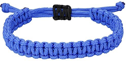 Shine Bracciale da Uomo in Corda Nautica, Bracciale in Filo di Paracord Intrecciato a Mano, Bracciale da Surf Esterno Regolabile Impermeabile.