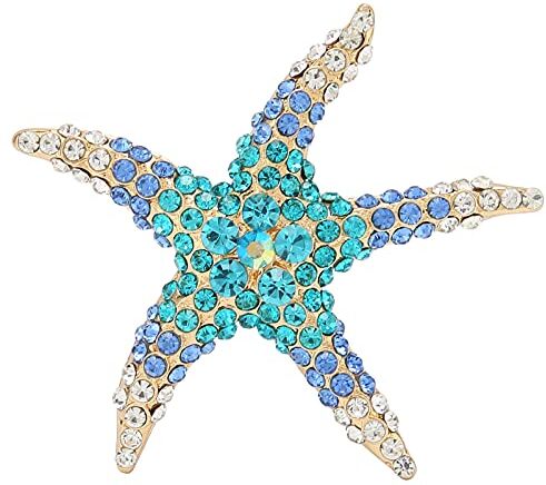 Brrnoo Spilla con Corpetto di Strass Stella Marina, Spilla con Diamante Pieno a Stella a Cinque Punte, Bouquet di Corpetto con Strass per Decorazioni di Nozze, Decorazioni per la Casa