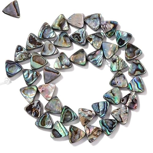 ENEMO Perline di conchiglia di abalone naturale Perline di cuore colorate a forma di stella rotonda di qualità Ciondolo con ciondolo per creazione di gioielli Bracciale con collana fai da te-NO.3-3PCS